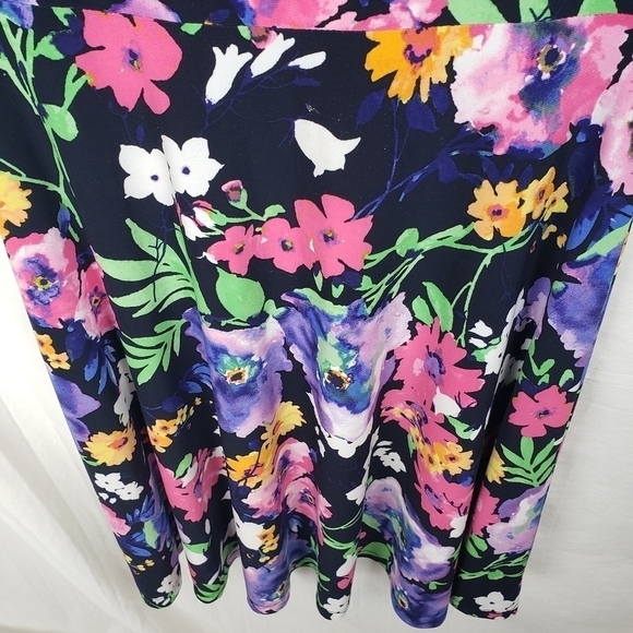 Lauren Ralph Lauren Multicolored Floral Dress Sz XS - Picture 6 of 9
